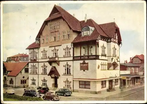 Ak Westerland auf Sylt, Atlantic Hotel, Autos