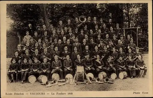 Ak Vaujours Seine Saint Denis, Ecole Fenelon, La Fanfare 1935