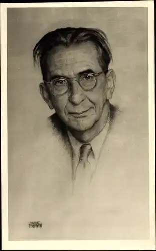 Künstler Ak Hans Wamlek (1892-1959) Portrait mit Autogramm, Komponist, Musikschriftsteller, Graz