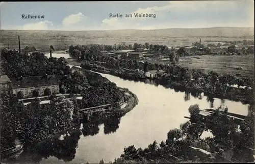 Ak Rathenow im Havelland, Partie am Weinberg