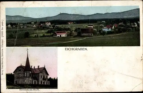 Ak Eichgraben Zittau in Sachsen, Bethlehem Stift, Panorama