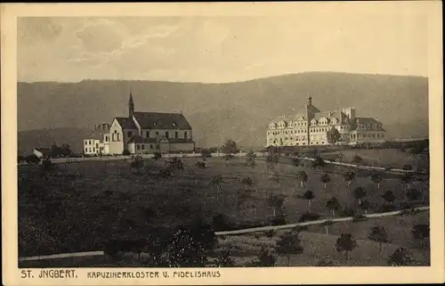 Ak Sankt Ingbert im Saarland, Kapuzinerkloster und Fidelishaus