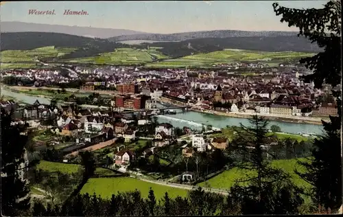 Ak Hameln an der Weser Niedersachsen, Wesertal
