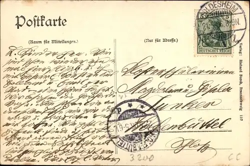 Ak Hildesheim in Niedersachsen, Godehardi Kirche