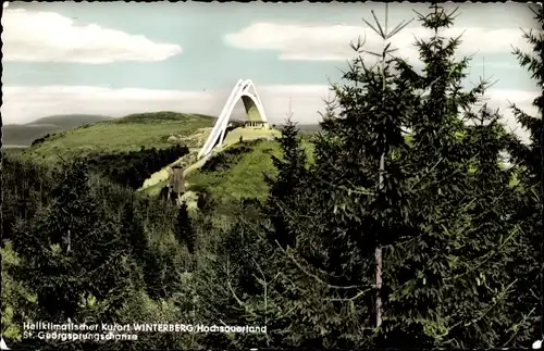 Ak Winterberg im Sauerland, St. Georgssprungschanze