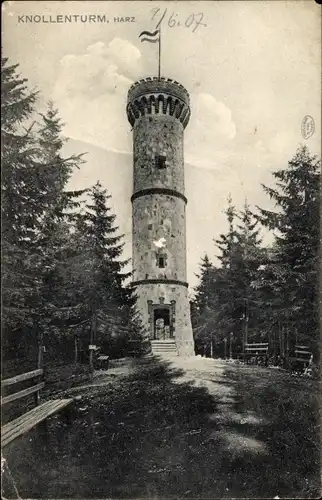 Ak Herzberg am Harz, Knollenturm