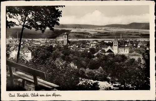 Ak Bad Hersfeld in Hessen, Blick von den Alpen