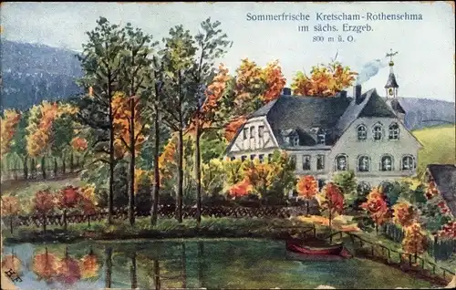 Künstler Ak H.F., Rothensehma Sehmatal, Kretscham