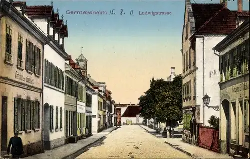 Ak Germersheim am Rhein, Ludwigstraße