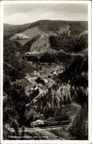 Ak Triberg im Schwarzwald, Schwarzwaldbahn