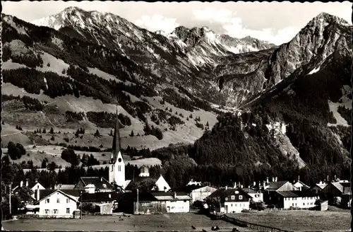 Ak Fischen im Allgäu Schwaben, Ort mit Gebirge