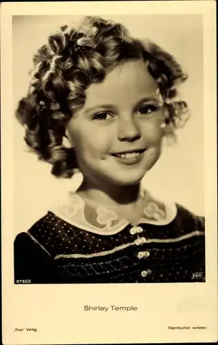 Ak Schauspielerin Shirley Temple, Portrait, Ross 9793/2