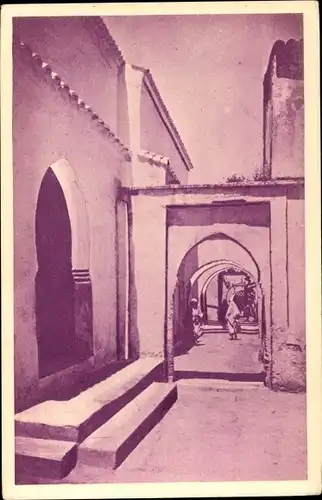 Ak Tlemcen Algerien, Östlicher Eingang der großen Moschee, Außengelände