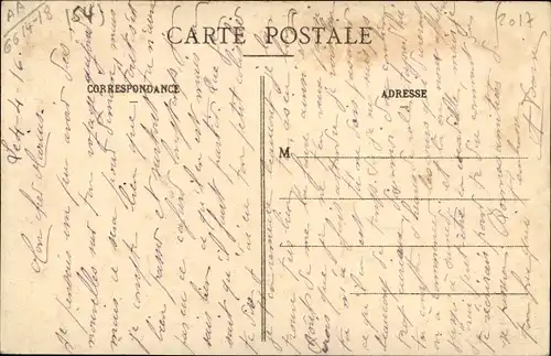 Ak Luneville Meurthe et Moselle, Ferme de Chaufontaine, Apres le bombardement