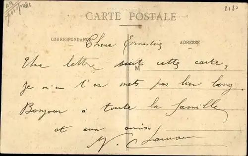 Ak Luneville Meurthe et Moselle, Chaufontaine, La Ferme bombardee