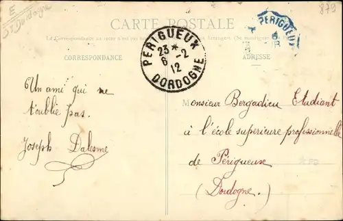 Ak Vergt Dordogne, Grande Rue