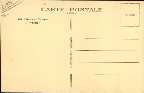 Ak Les Scouts de France, Repos, zwei Pfadfinder