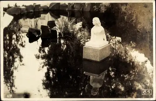 Ak Finnland, Plastik von Väinö Aaltonen, Kahlaaja