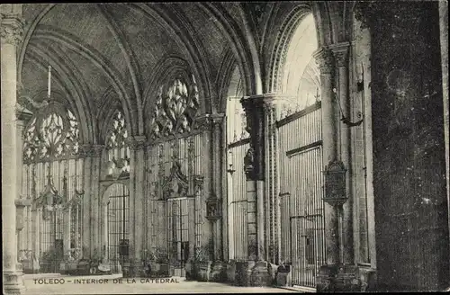 Ak Toledo Kastilien La Mancha Spanien, Interior de la Catedral