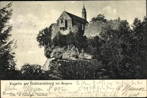 Ak Bregenz am Bodensee Vorarlberg, Kapelle am Gebhardsberg