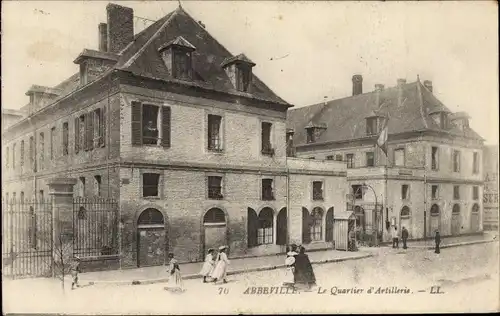 Ak Abbeville Somme, Le Quartier d'Artillerie