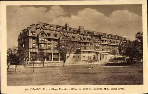 Ak Deauville La Plage Fleurie Calvados, Hotel du Golf