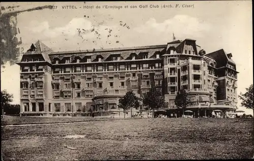 Ak Vittel Lothringen Vosges, Hotel de l'Ermitage et son Golf Club
