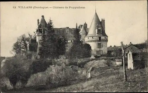 Ak Villars Dordogne, Chateau de Puyguihem