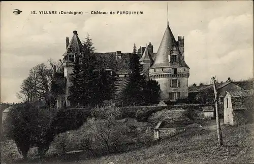 Ak Villars Dordogne, Chateau de Puyguihem