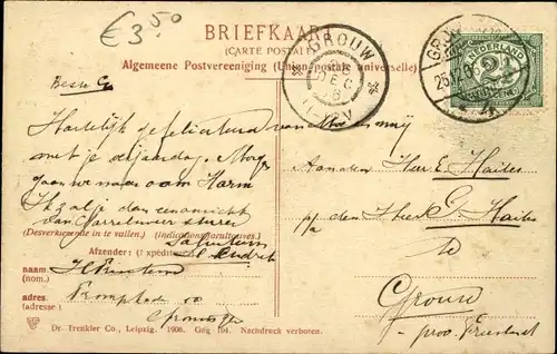 Ak Groningen Niederlande, Zuiderpark langs het Kanaal