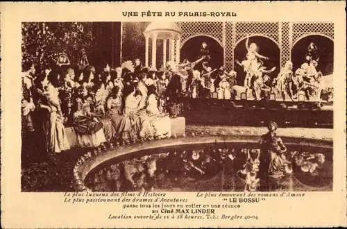 Ak Filmszene, Une Fete au Palais Royal, Le Bossu, Cinema Max Linder