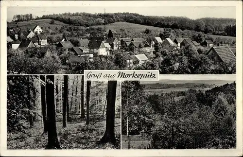 Ak Morkepütz Wiehl im Oberbergischen Kreis, Totalansicht der Ortschaft