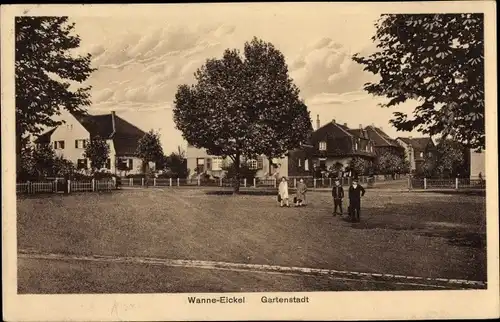 Ak Wanne Eickel Herne im Ruhrgebiet, Partie in der Gartenstadt