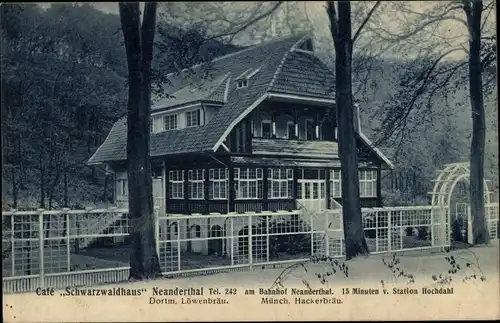 Ak Mettmann in Nordrhein Westfalen, Neandertal, Cafe Schwarzwaldhaus