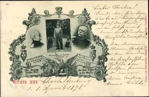 Ak Fürst Otto von Bismarck, Portrait, Zitate