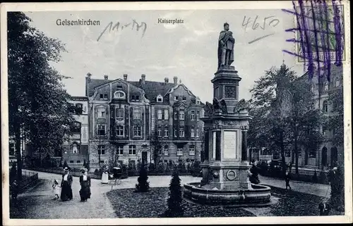 Ak Gelsenkirchen im Ruhrgebiet, Kaiserplatz