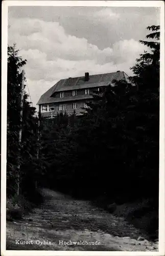 Ak Oybin in der Oberlausitz, Zittauer Gebirge, Hochwaldbaude