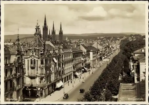 Ak Wiesbaden in Hessen, Wilhelmstraße