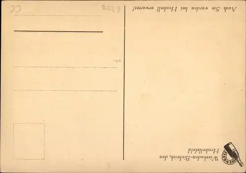 Ak Biebrich am Rhein Wiesbaden, Sektkellerei Henkell & Co., Säulengang in der Empfangshalle, Aufgang