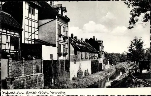 Ak Oschersleben an der Bode, Klein Venedig