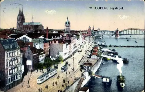 Ak Köln am Rhein, Leystapel