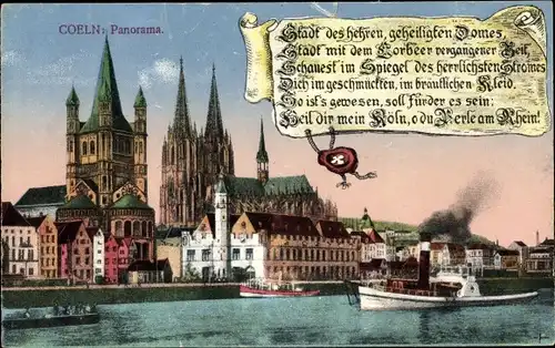 Ak Köln am Rhein, Panorama