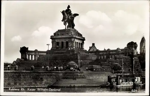 Ak Koblenz am Rhein, Kaiser Wilhelm Denkmal