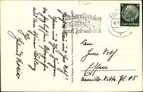 Ak Koblenz am Rhein, Kaiser Wilhelm Denkmal