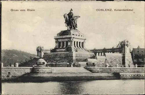 Ak Koblenz am Rhein, Kaiser Wilhelm Denkmal