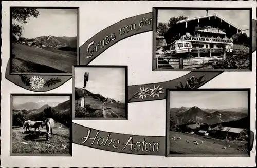 Ak Fischbach Flintsbach am Inn Oberbayern, Berggasthof Hohe Asten