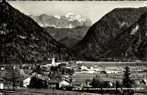 Ak Inzell in Oberbayern, Deutsche Alpenstraße mit Reiteralpe