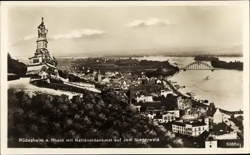 Ak Rüdesheim am Rhein Hessen, Nationaldenkmal auf dem Niederwald