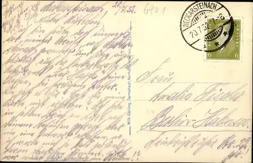 Ak Dilsberg Neckargemünd am Neckar, Neckarsteinach, Neckartal