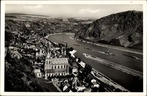 Ak Oberwesel am Rhein, Panorama